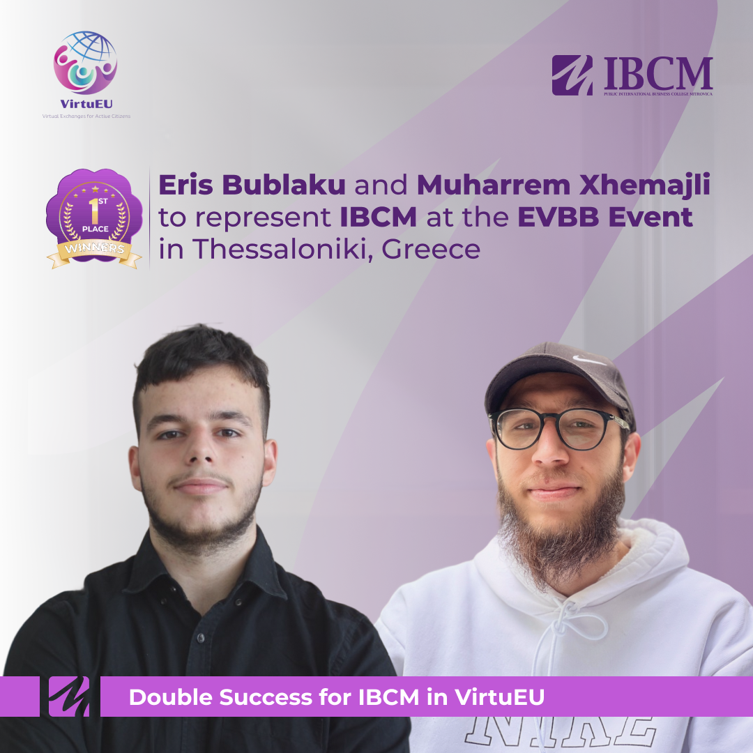 Two IBCM Students Selected to Represent the College at the EVBB Event in Thessaloniki